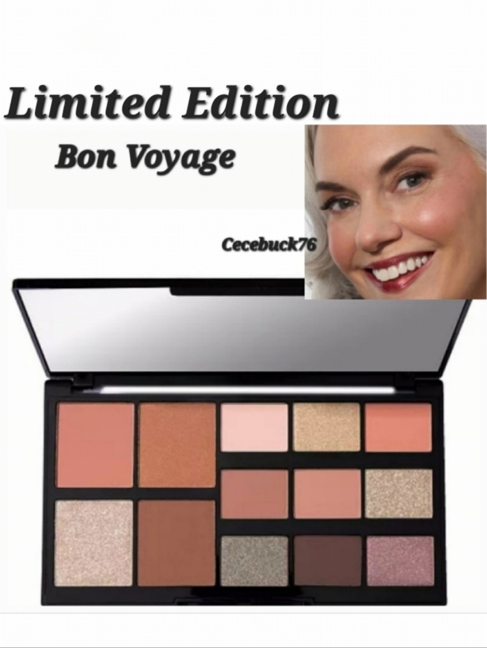 🌺Laura Geller Bon Voyage Passport To Pretty Eyeshadow Blush Bronzer